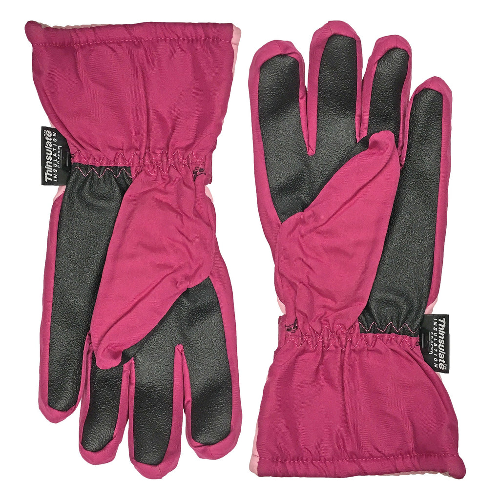 Kids 3M Thinsulate Lined Waterproof Thermal Ski Gloves