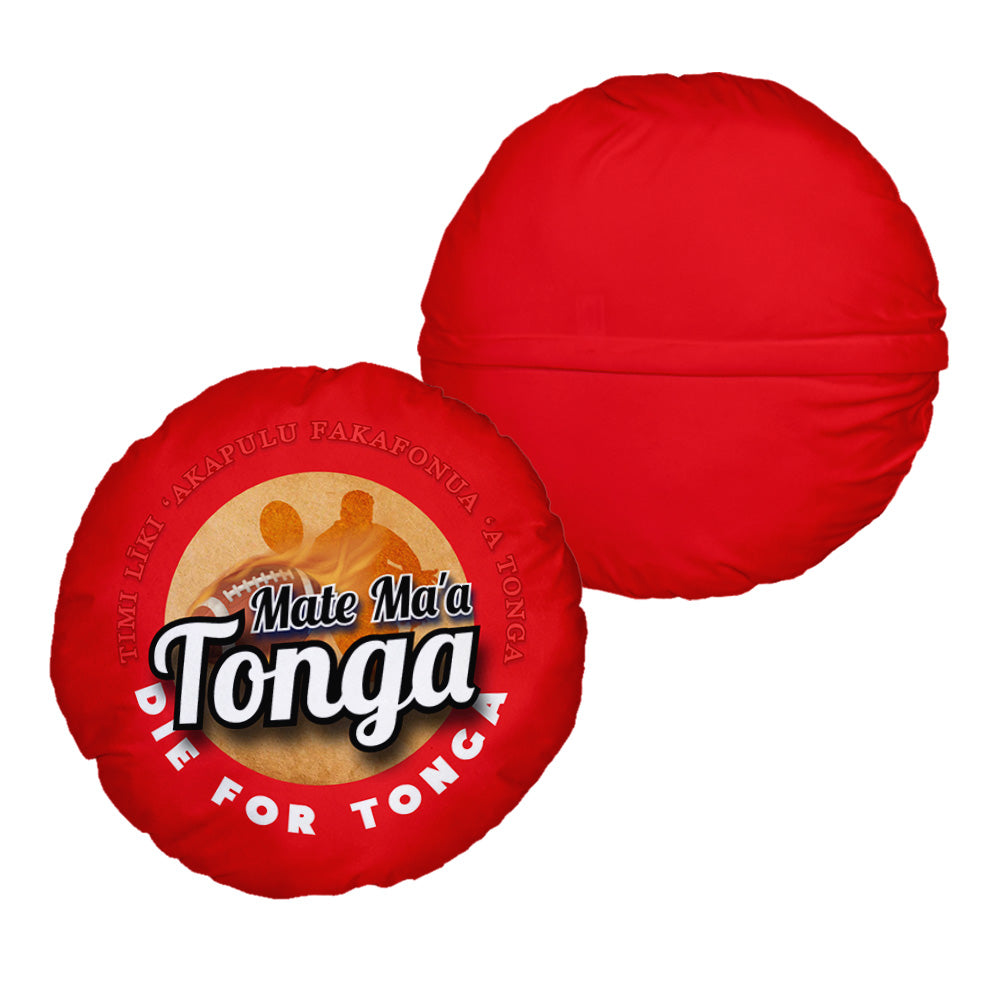 Tonga Rugby League die for tonga  - Legend Collection - Circle Cushion 14"