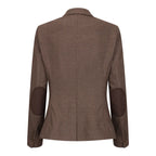 TPW50 - Women's Brown 3 Piece Prince Of Wales Check Suit