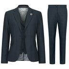 TPW53 - Women's Green 3 Piece Prince Of Wales Check Suit
