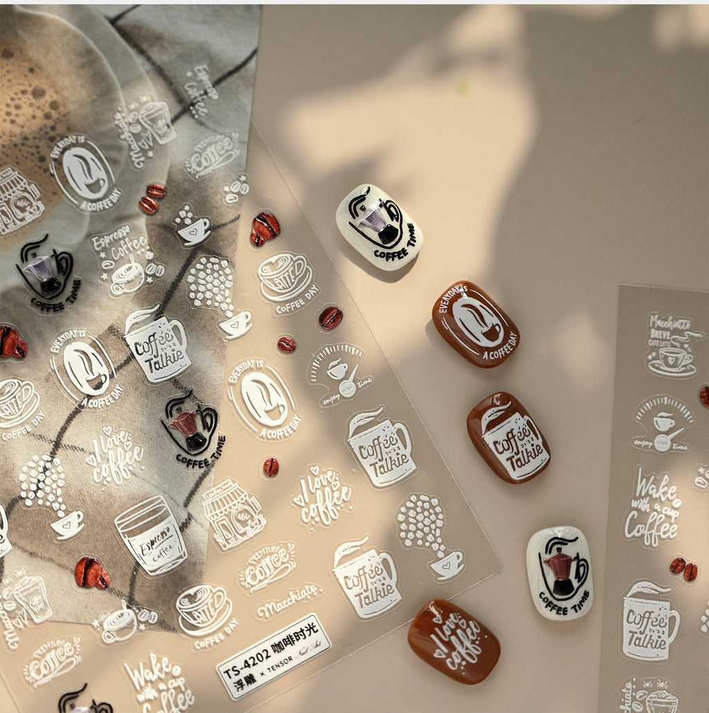 Hello Claws | Coffee Time Nail Deco Sticker