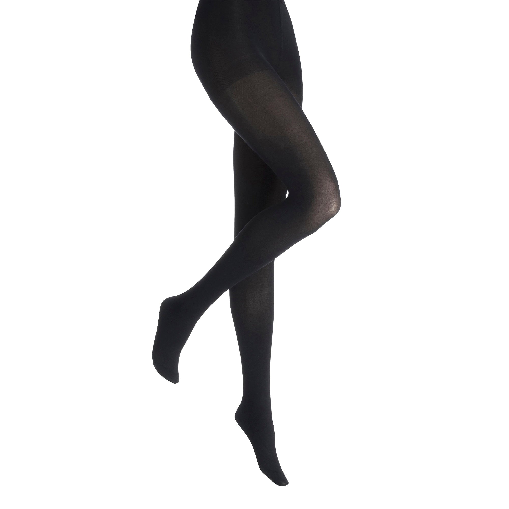 2 Pack Ladies 80 Denier Opaque Tights - Soft Stretchy Everyday Coverage