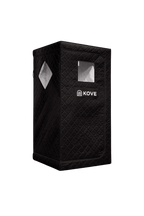 KOVE Portable Infrared Sauna Tent – Indoor 1 Person Far Infrared Sauna with Carbon Heating & Red Light