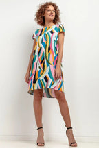 Tessita patterned viscose dress