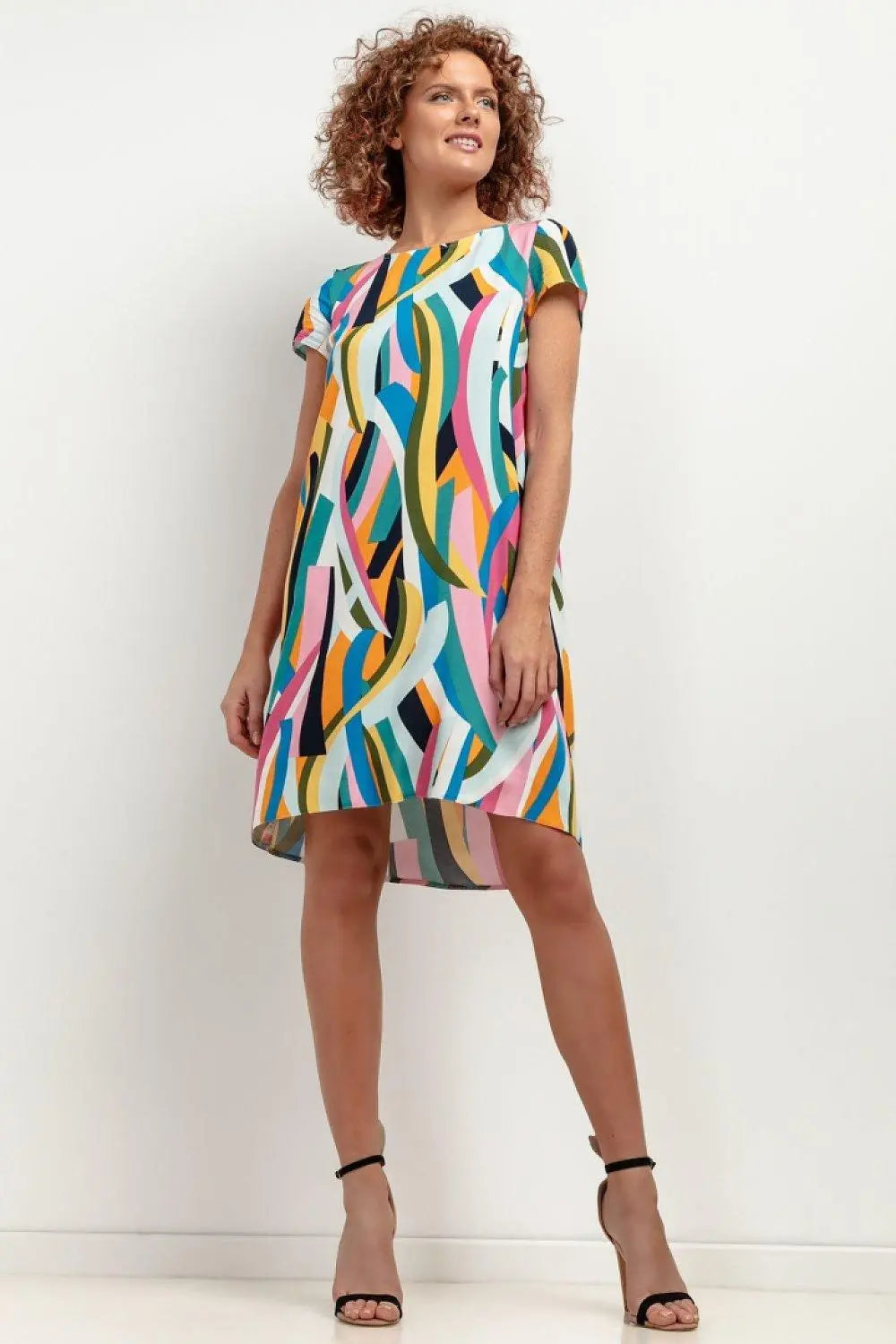Tessita patterned viscose dress