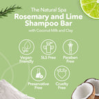 Rosmarin & Limette Shampoo Bar | Natürliche Haarseife für alle Haartypen | Vegane, plastikfreie Haarpflege