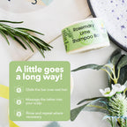 Rosmarin & Limette Shampoo Bar | Natürliche Haarseife für alle Haartypen | Vegane, plastikfreie Haarpflege