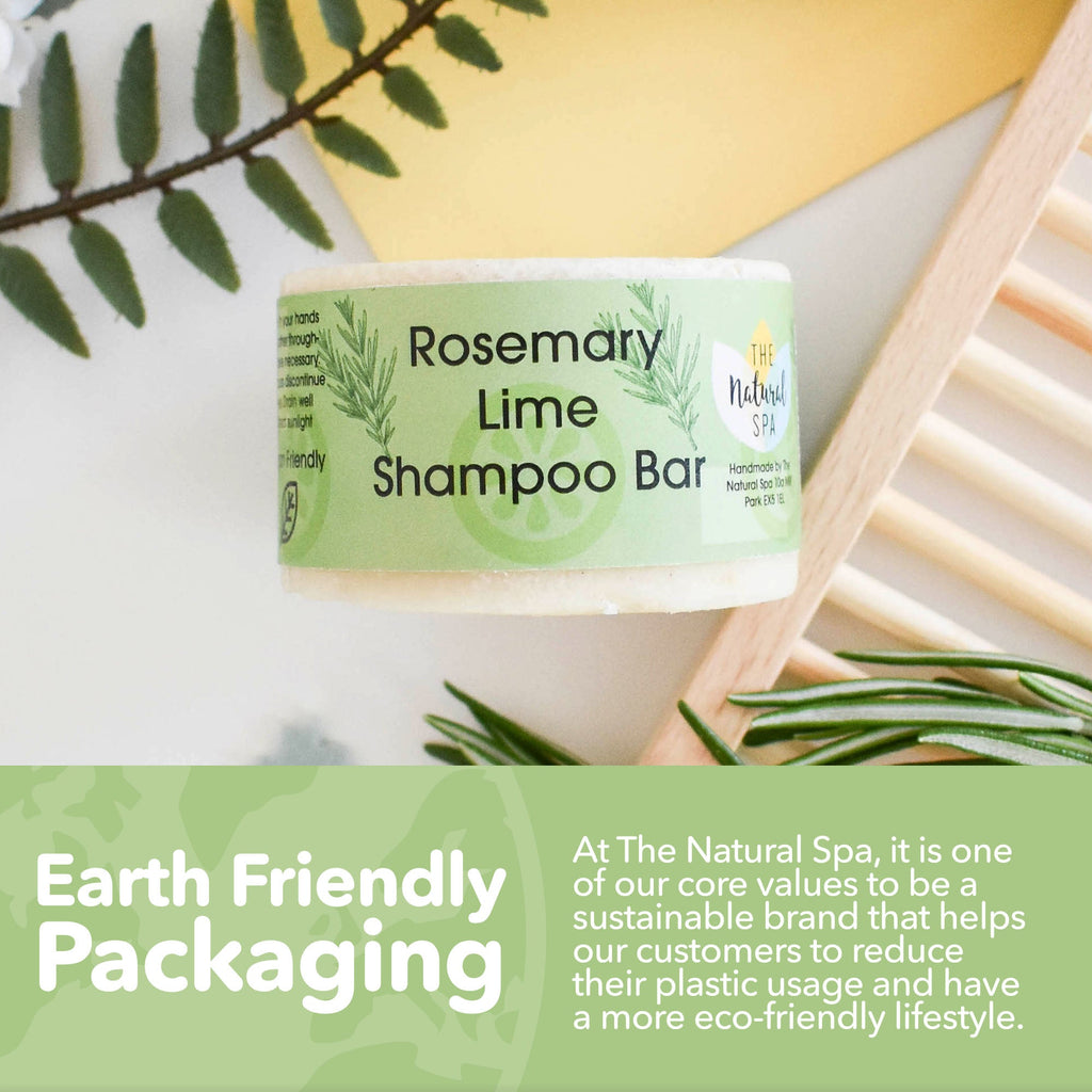Rosmarin & Limette Shampoo Bar | Natürliche Haarseife für alle Haartypen | Vegane, plastikfreie Haarpflege