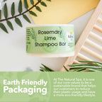 Rosmarin & Limette Shampoo Bar | Natürliche Haarseife für alle Haartypen | Vegane, plastikfreie Haarpflege