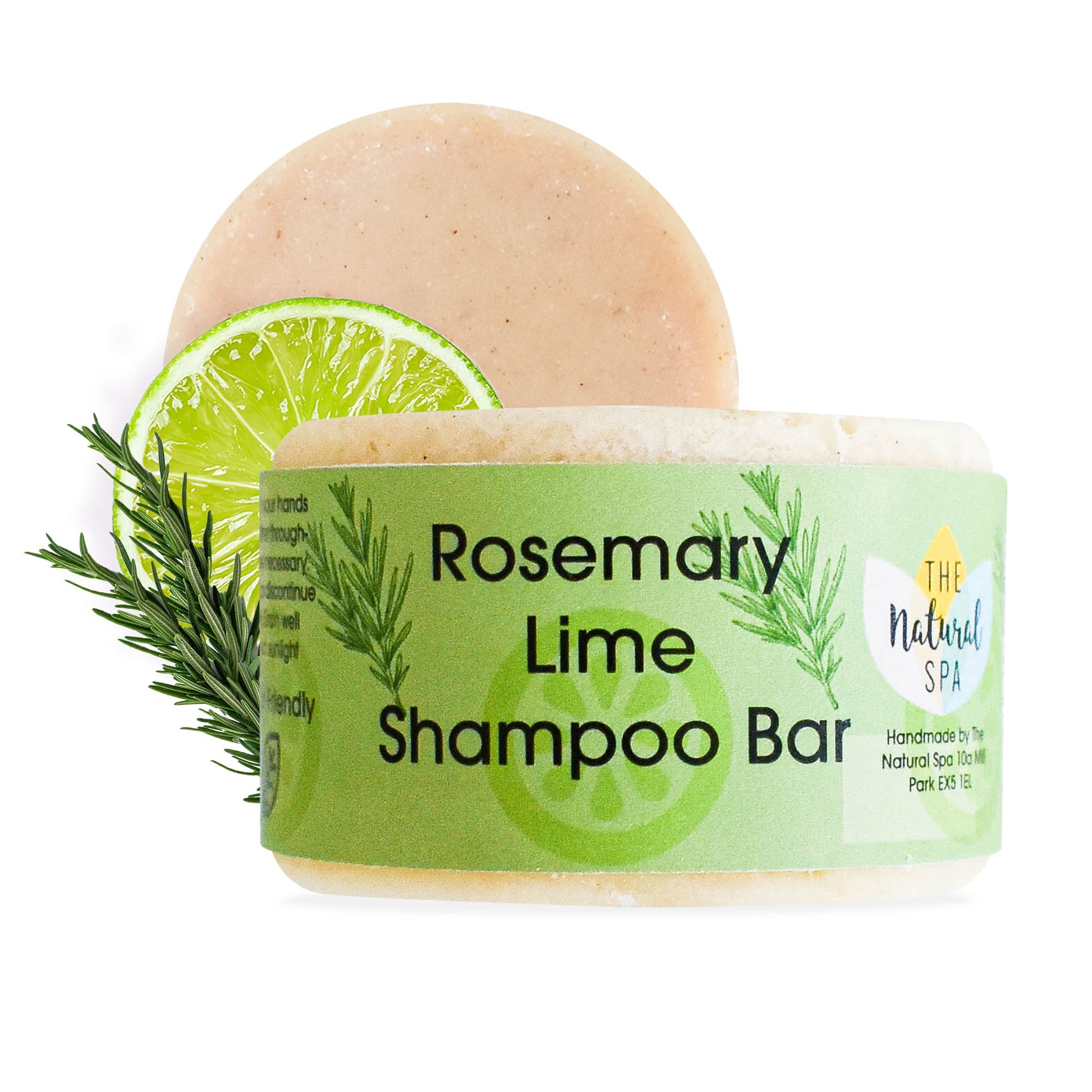 Rosmarin & Limette Shampoo Bar | Natürliche Haarseife für alle Haartypen | Vegane, plastikfreie Haarpflege