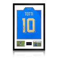 Francesco Totti Signed Italy Shirt Premium Frame