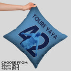 Manchester Blue - Toure 42 - Cushion - Two Sizes