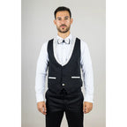 AK-29 - Men's 3 Piece White Paisley Wedding Suit