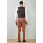 IM200 - Men's Camel Tailored Fit Wedding 3 Piece Suit