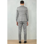 IM200 - Men's Grey Tailored Fit Wedding 3 Piece Suit