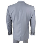 IM30 - Men's Grey 3 Piece Stitch Lapel Formal Suit