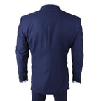 IM30 - Men's Navy 3 Piece Stitch Lapel Formal Suit