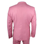 James - Men's 3 Piece Pink Tailored Fit Suit