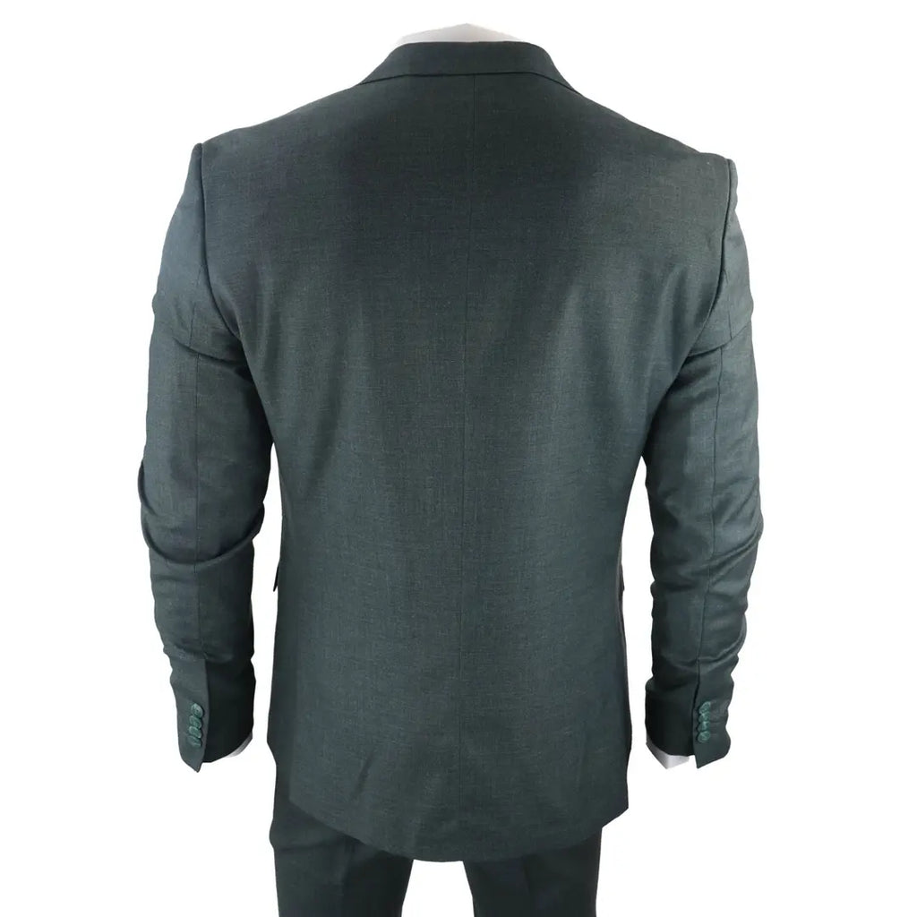 James - Men's 3 Piece Green Suit