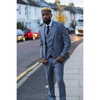 James - Men's 3 Piece Grey Classic Suit