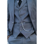James - Men's 3 Piece Grey Classic Suit