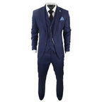 James - Men's 3 Piece Navy Blue Suit