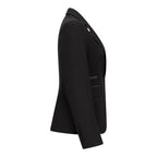 TPW-13 - Women's 3 Piece Plain Black Suit