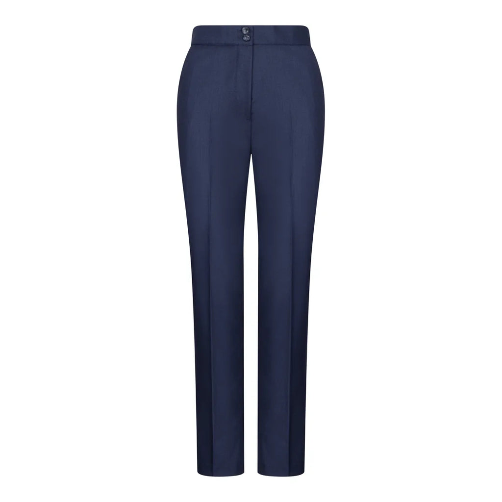 TPW-14 - Women's 3 Piece Plain Navy Blue Suit