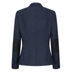 TPW-AK-04 - Women's Navy 3 Piece Herringbone Tweed Suit