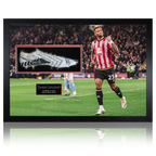 Tyrese Campbell Signed & Match-Worn Sheffield United Boot Iconic Frame #1