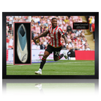 Tyrese Campbell Signed & Match-Worn Sheffield United Boot Iconic Frame #1