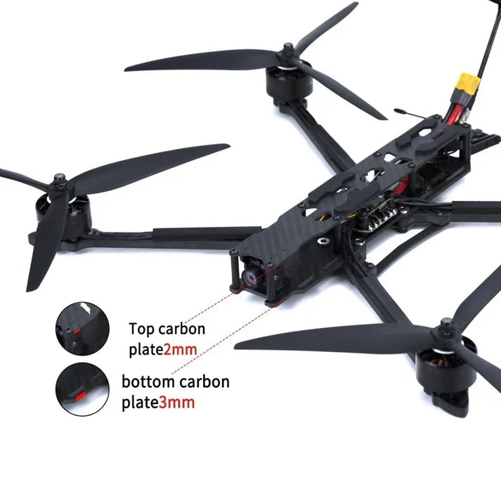 UMT 10" FPV Long Range PD Drone Base (no VTX, RX, Camera)