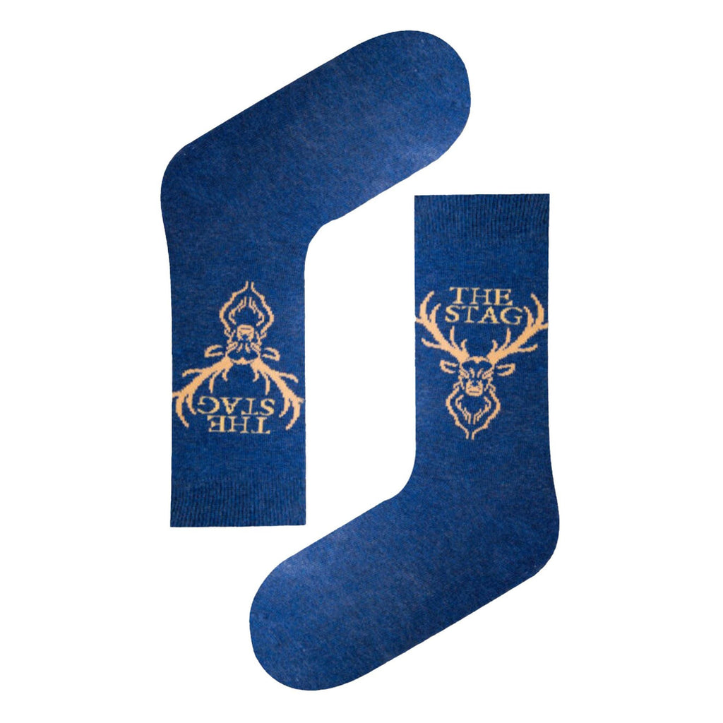 1 Pack Mens Novelty Soft Breathable The Stag Socks