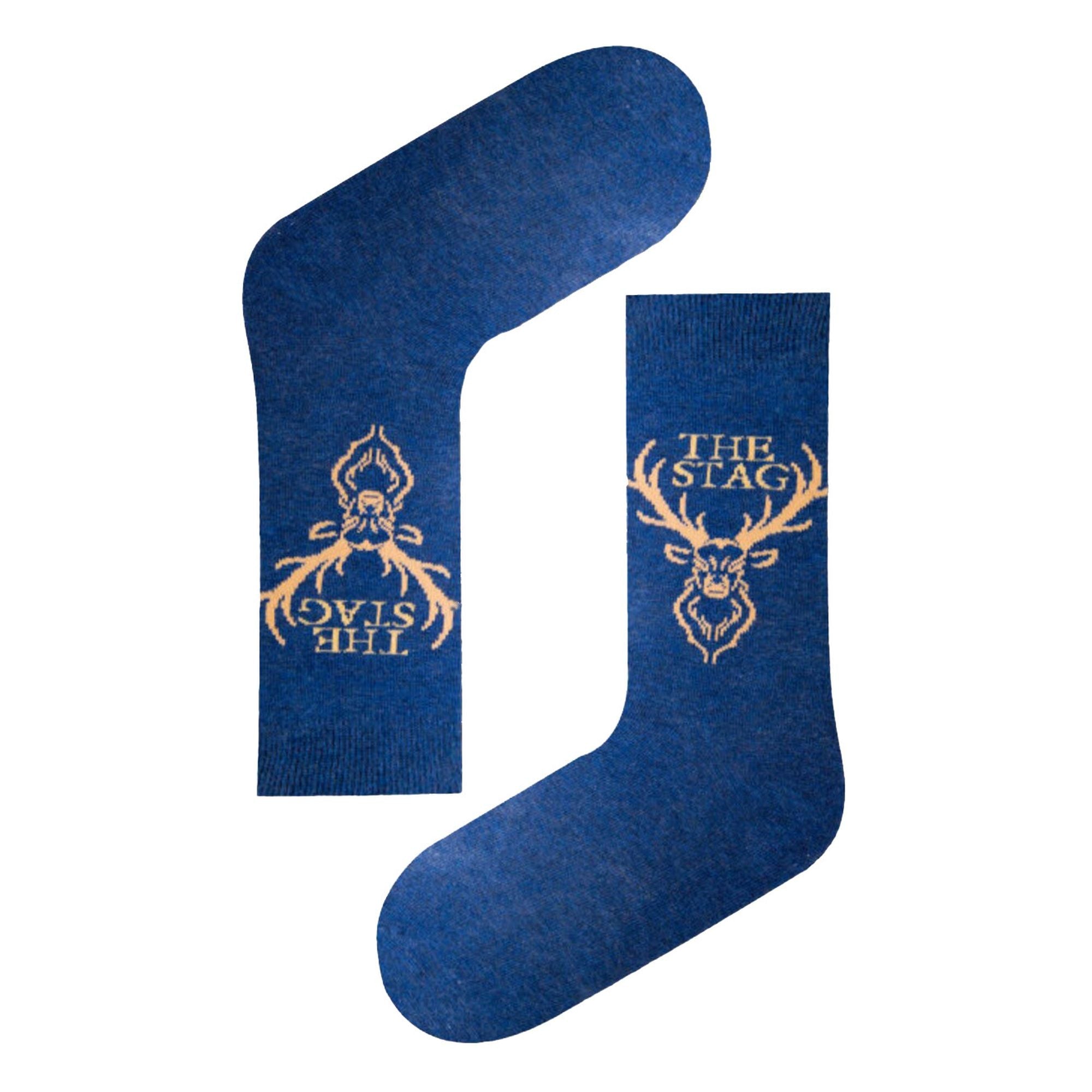 1 Pack Mens Novelty Soft Breathable The Stag Socks