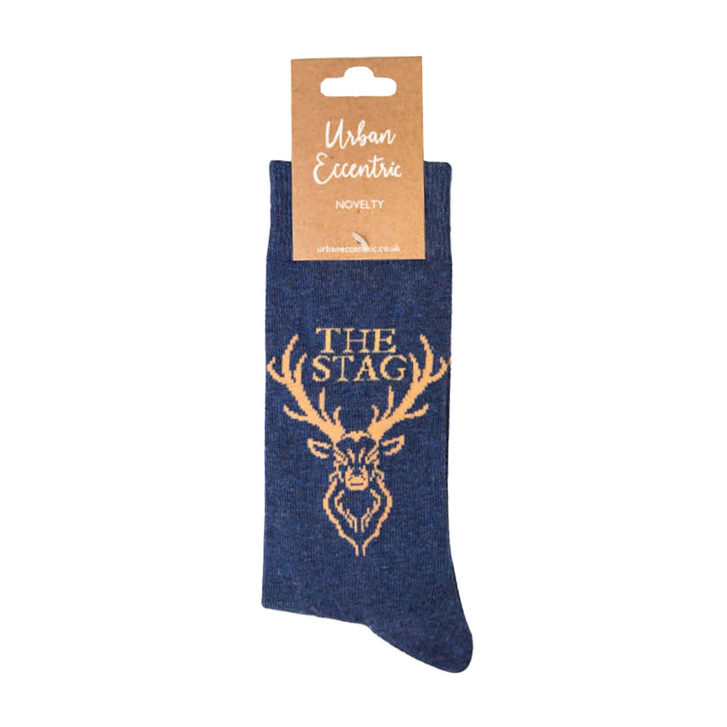 1 Pack Mens Novelty Soft Breathable The Stag Socks