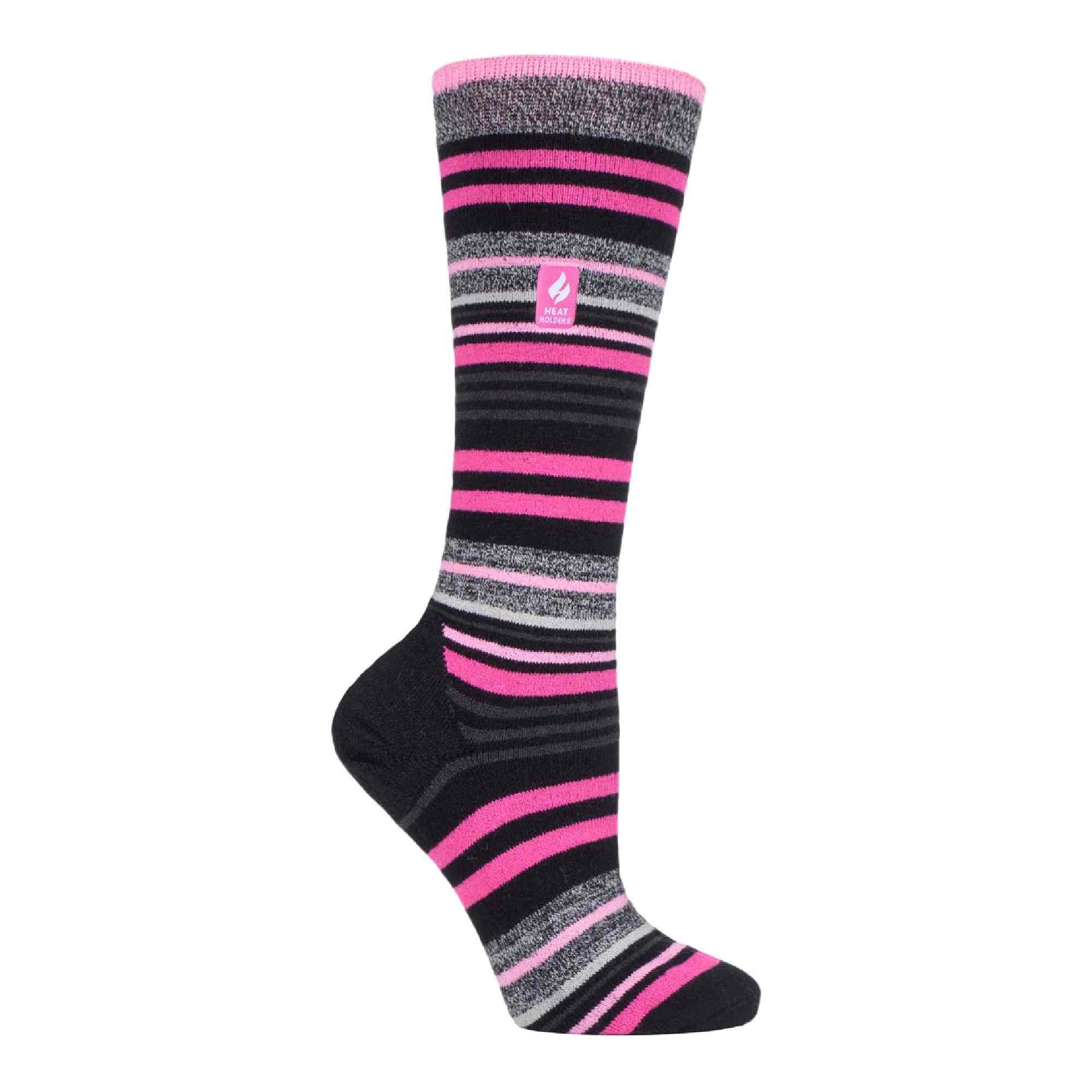 Ladies Thin Warm Winter Knee High Lightweight Thermal Ski Socks