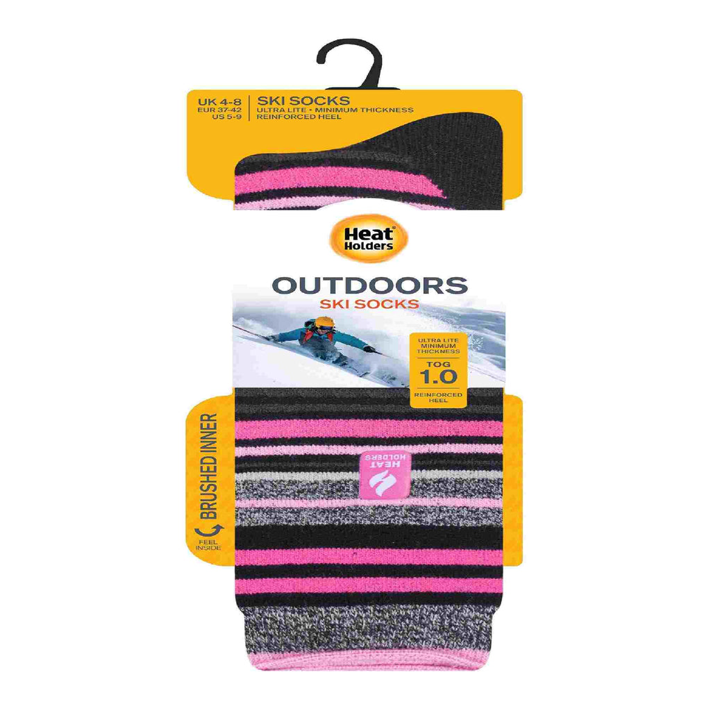 Ladies Thin Warm Winter Knee High Lightweight Thermal Ski Socks