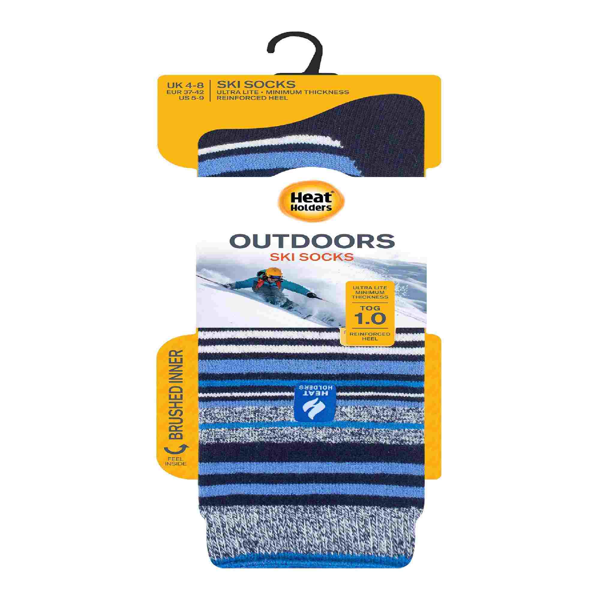 Ladies Thin Warm Winter Knee High Lightweight Thermal Ski Socks