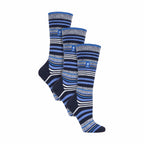 3 Pack Ladies Patterned Lightweight Thin 2.3 TOG Thermal Knee High Ski Socks