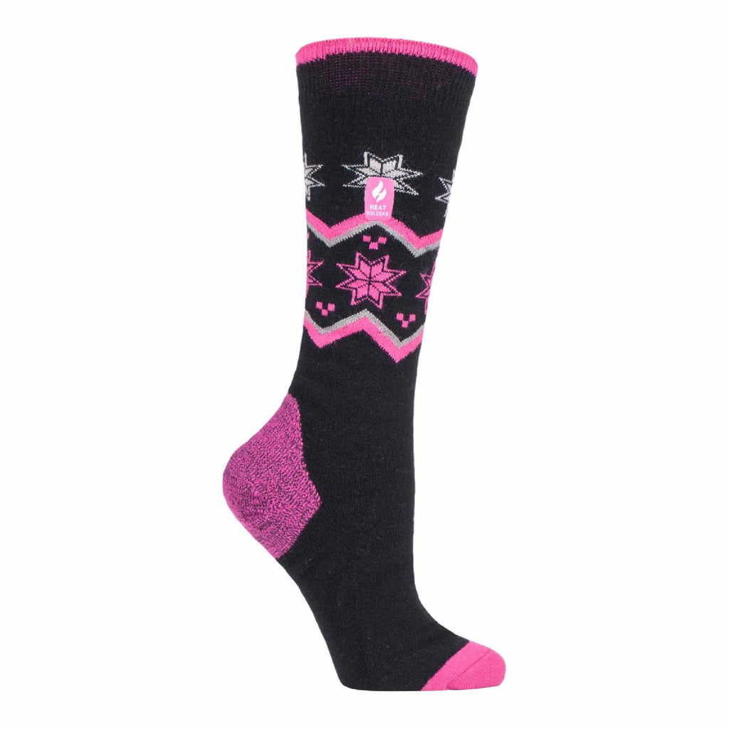 Ladies Thin Warm Winter Knee High Lightweight Thermal Ski Socks
