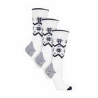 3 Pack Ladies Patterned Lightweight Thin 2.3 TOG Thermal Knee High Ski Socks