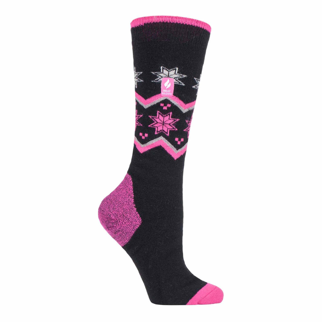 Ladies Thin Warm Winter Knee High Lightweight Thermal Ski Socks
