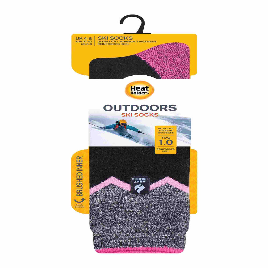 Ladies Thin Warm Winter Knee High Lightweight Thermal Ski Socks