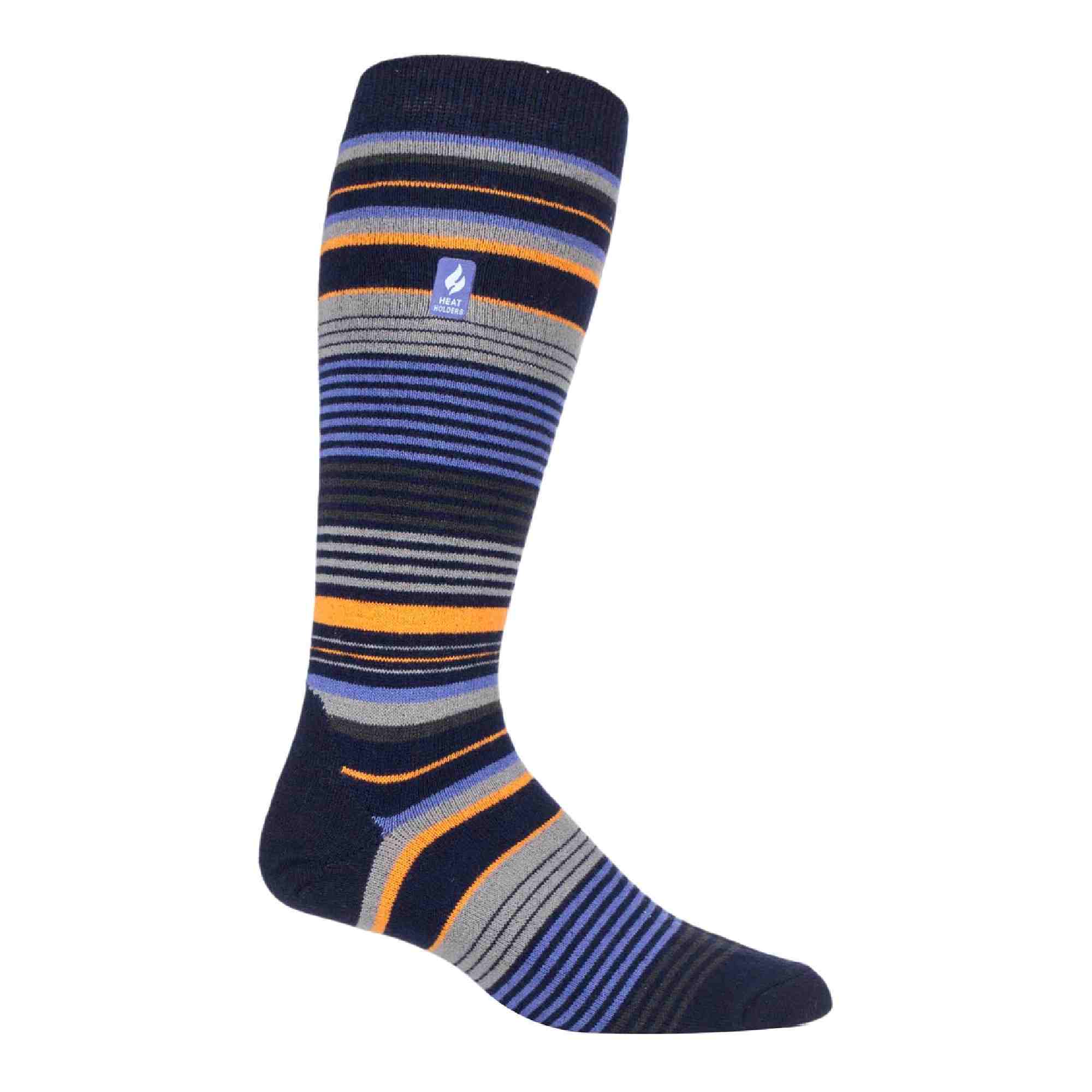 Mens Thin Warm Winter Knee High Lightweight Thermal Ski Socks