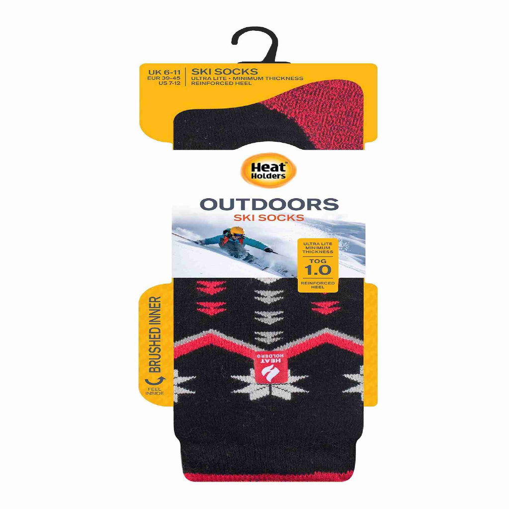 Mens Thin Warm Winter Knee High Lightweight Thermal Ski Socks