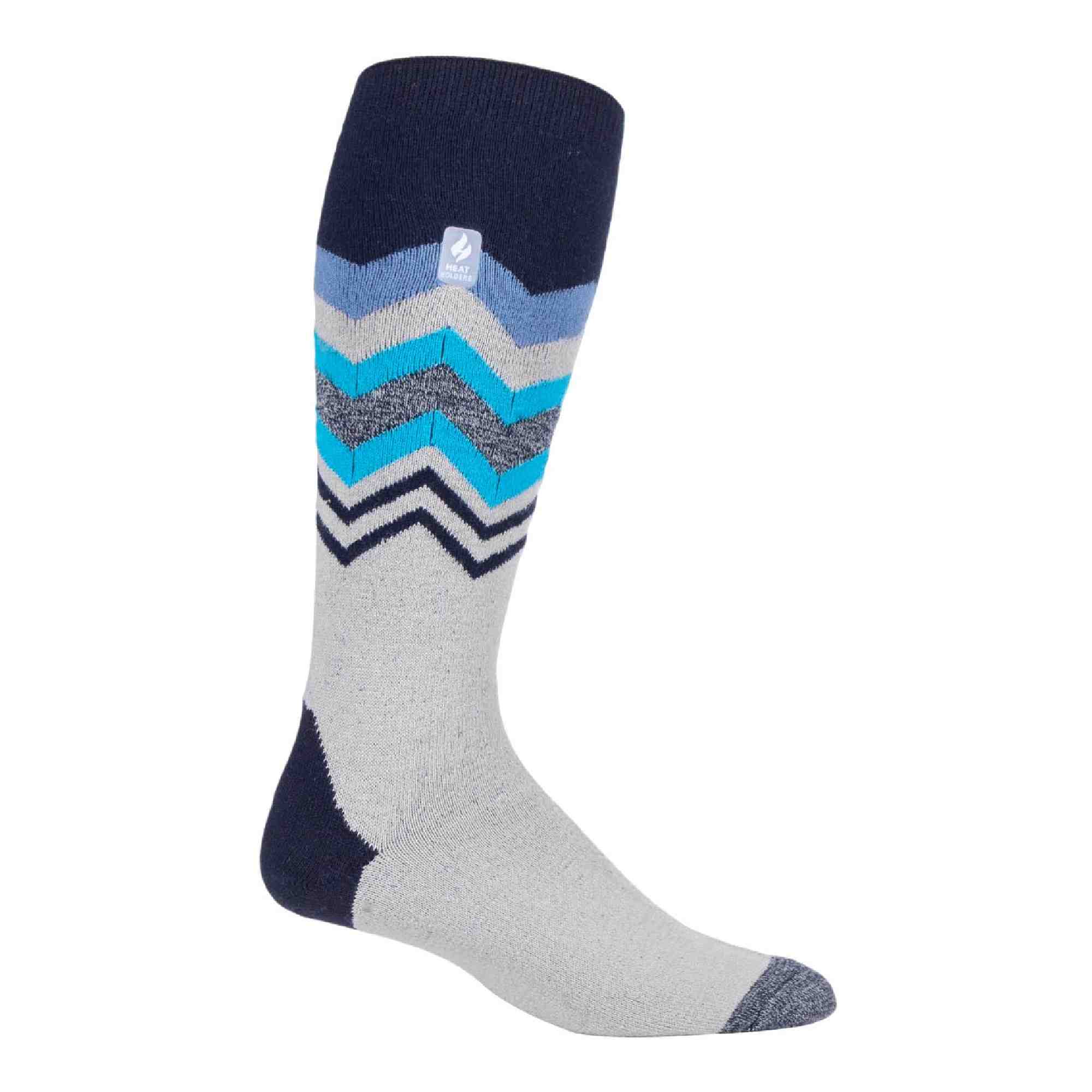 Mens Thin Warm Winter Knee High Lightweight Thermal Ski Socks