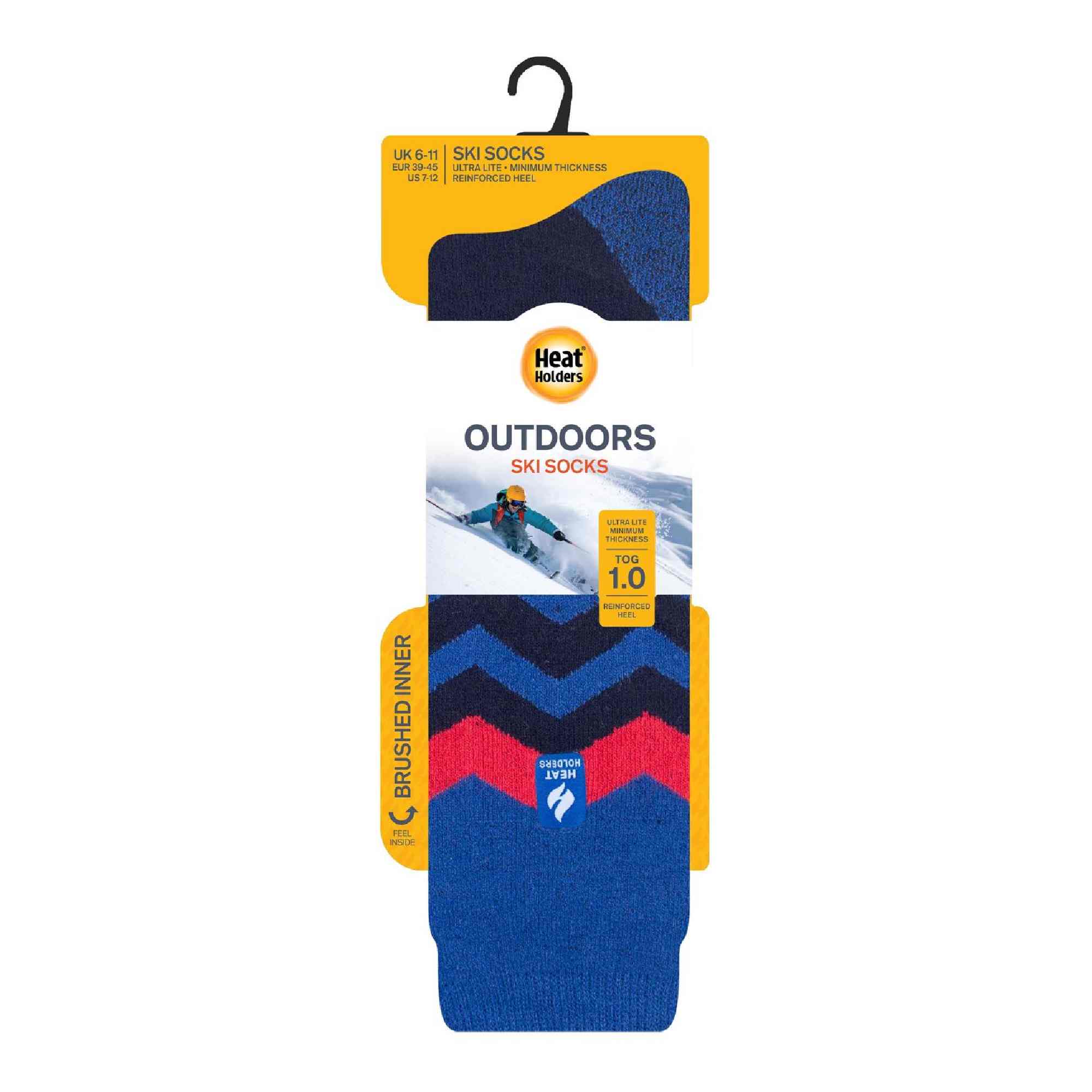 Mens Thin Warm Winter Knee High Lightweight Thermal Ski Socks