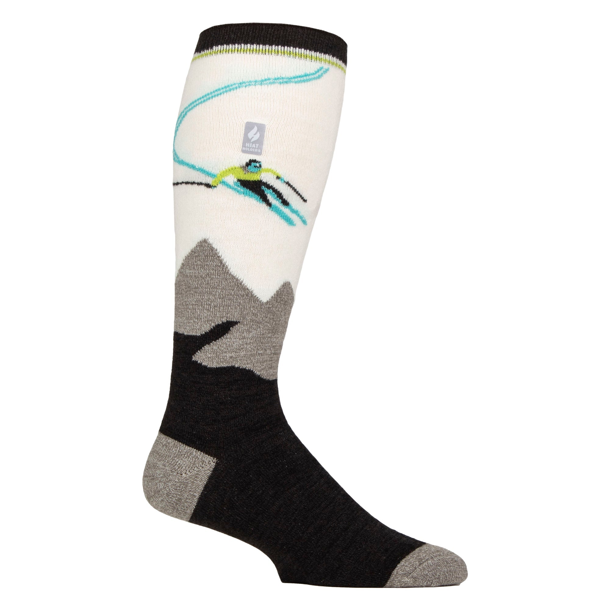 Mens Thin Warm Winter Knee High Lightweight Thermal Ski Socks