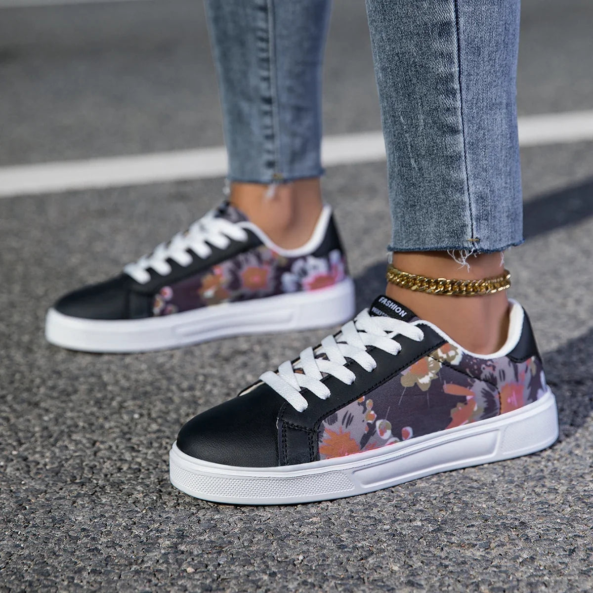 Unisex Casual Graphic Print Trainers Sneakers Lightweight Colourful Shoes
