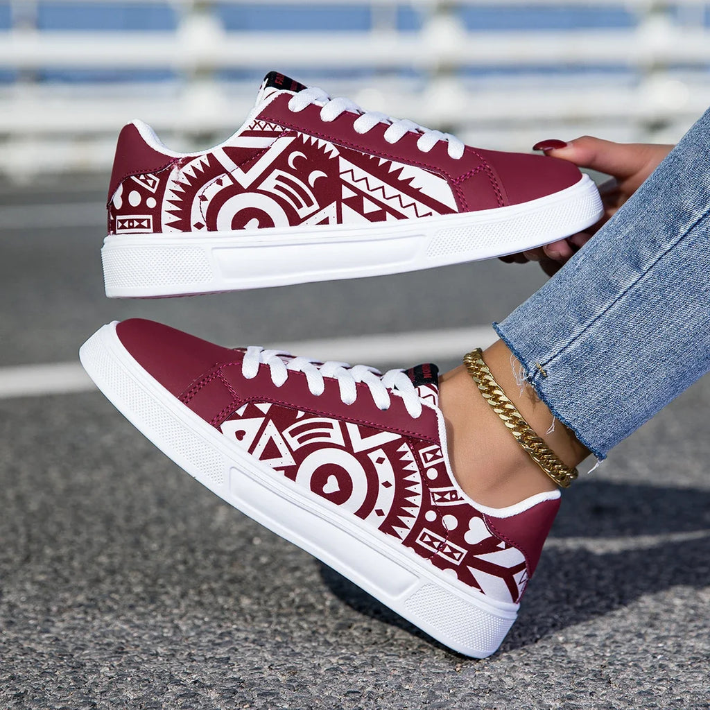 Unisex Casual Graphic Print Trainers Sneakers Lightweight Colourful Shoes